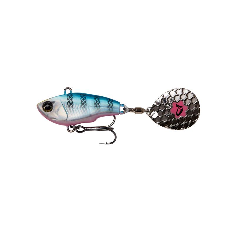 Savage Gear Fat tail Spin 6,5cm, 16g Blue Silver