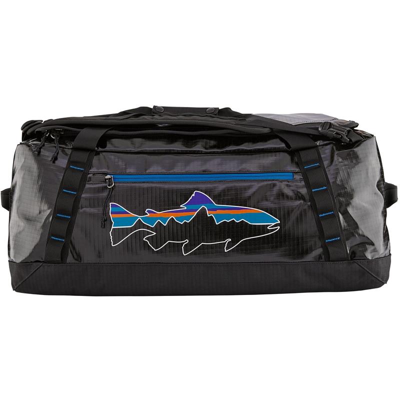 Patagonia Black Hole Duffel 55 L Black w/Fitz Trout