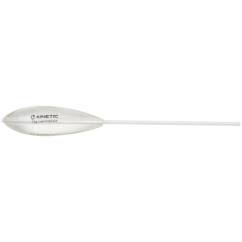 Kinetic Bombette Slow Sinking 25g Ørretbombe, Clear