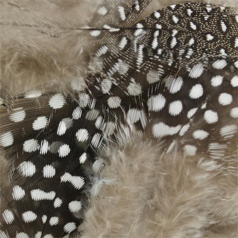 Veniard Guinea Fowl Skin Patch Natural
