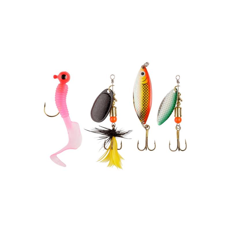 Abu Garcia Sluk/spinner sortiment Abbor 4pk