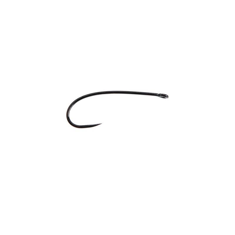 Ahrex FW531 Sedge Dry #12 Barbless - Sort finish - 24 stk