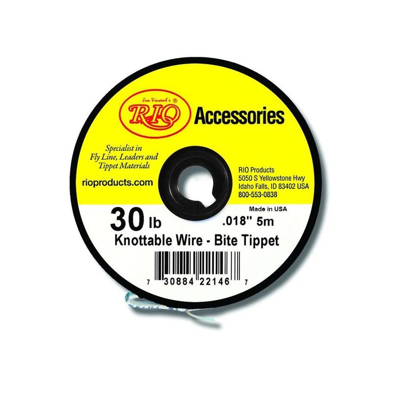 Rio Powerflex 0,61mm/20kg. Wire Tippet Spole på 4,5 meter