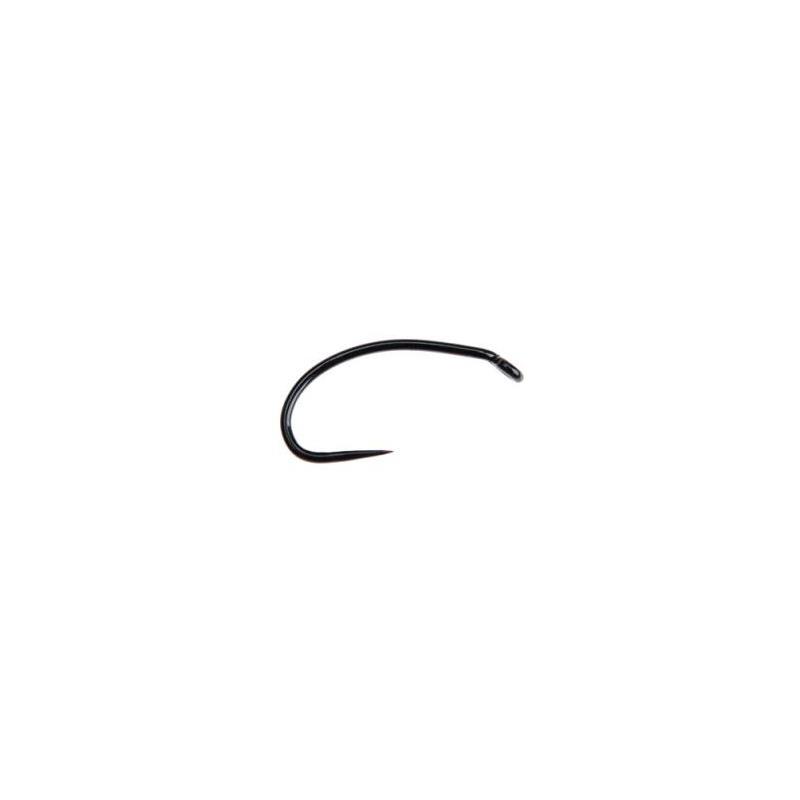 Ahrex FW541 Curved Nymph #16 Barbless - Sort finish - 24 stk