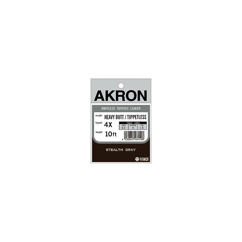 Akron Heavy Butt Tippetless - 10' / 3X Tippdiameter 0,200mm.