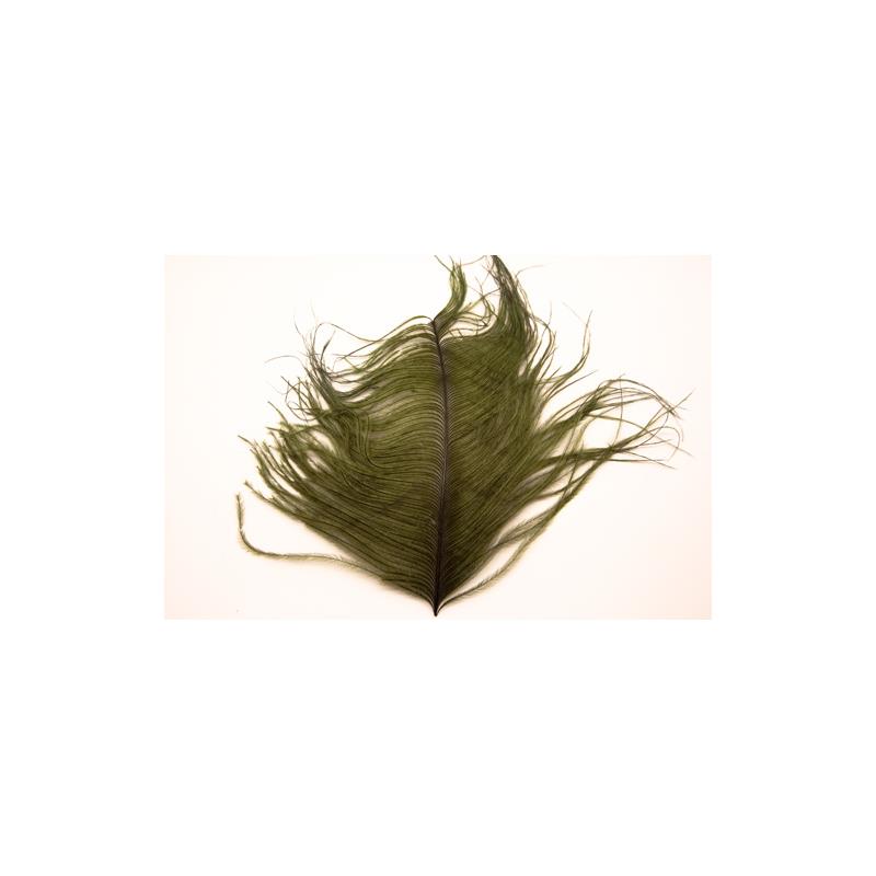 Ostrich Herl - Olive Wapsi