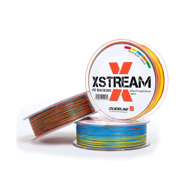 Guideline Xstream PE Backing 300m Braided - Multicolour - 80lbs/0,50mm