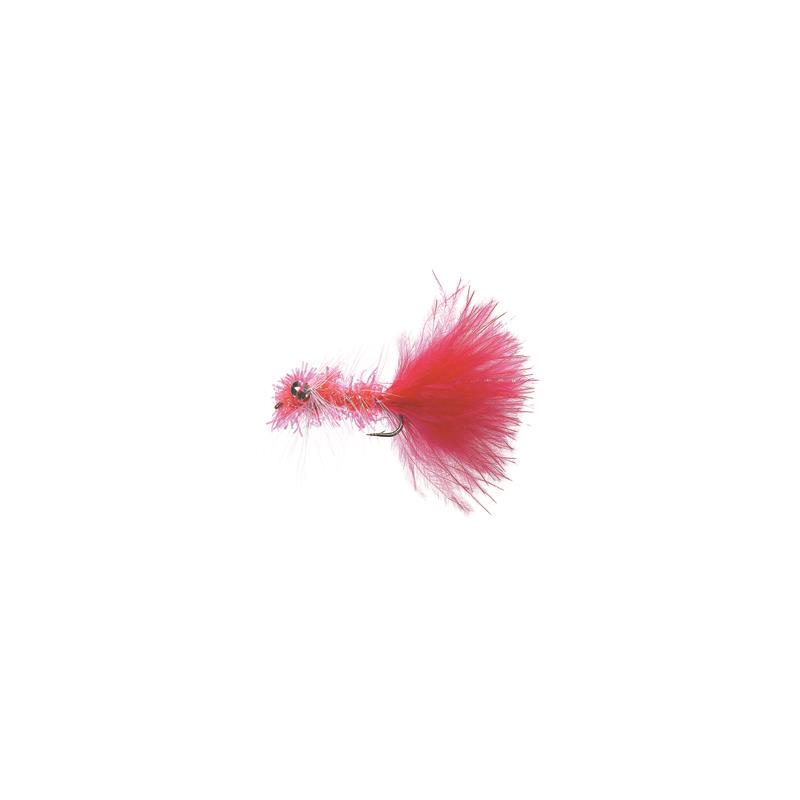 Krystal Wooly Bugger #8 Fluo Red Kjøp 12 fluer få gratis flueboks