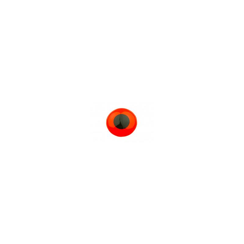 Flat Eyes Fluo Red 6,0 mm