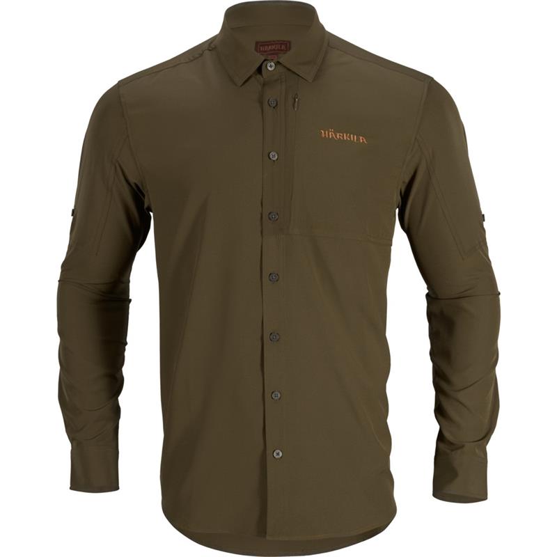 Härkila Trail L/S Skjorte S Willow Green