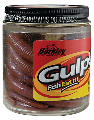 Berkley Gulp Duggmark 15cm. Mørk Brun