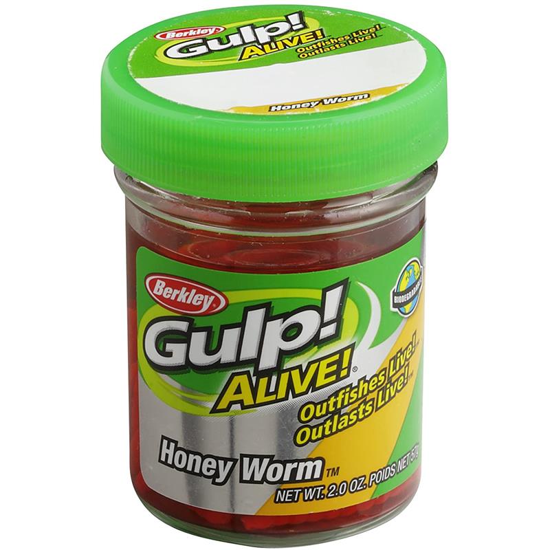Berkley Gulp! Alive! Honey worms Red