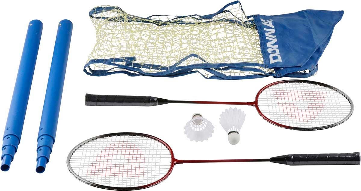 Donnay Badminton Sett med Racket og Fluer