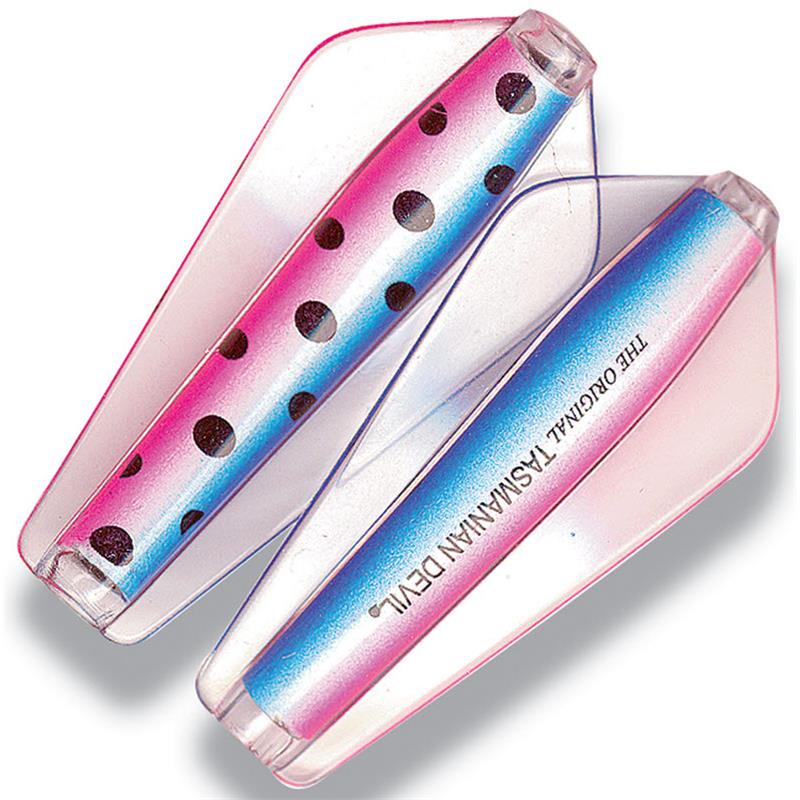 Tasmanian Devil N450 Spotted Rain. 7g Originalen, Spottet Rainbow