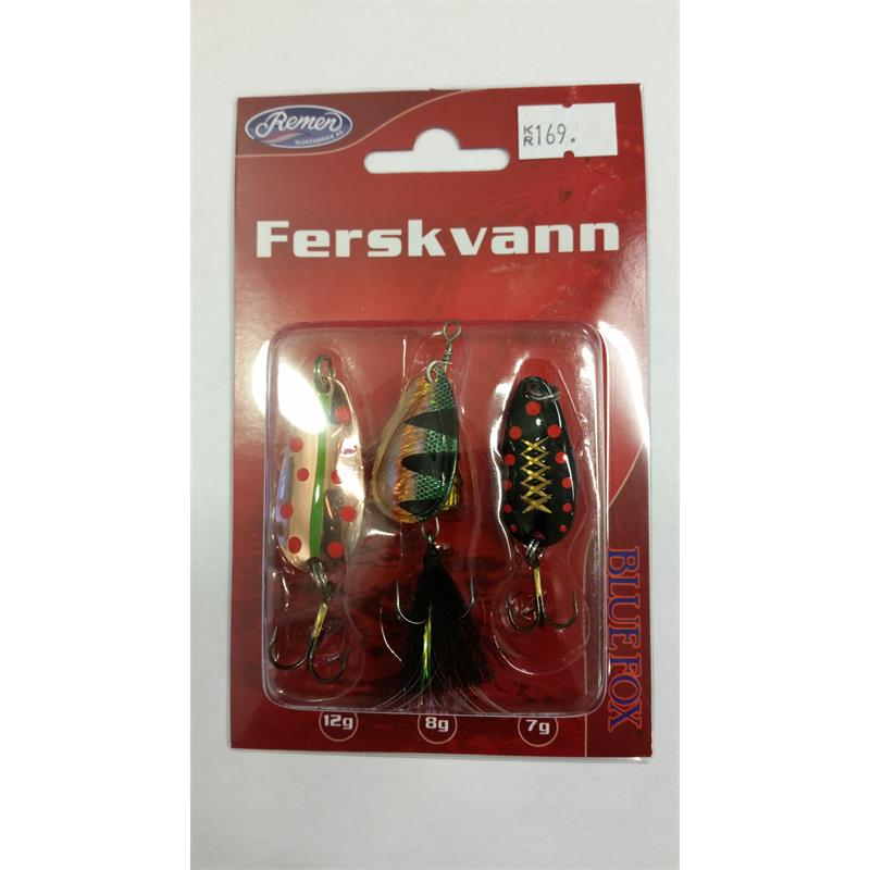 Remen Sluksett Blue Fox Ferskvann 3 pk