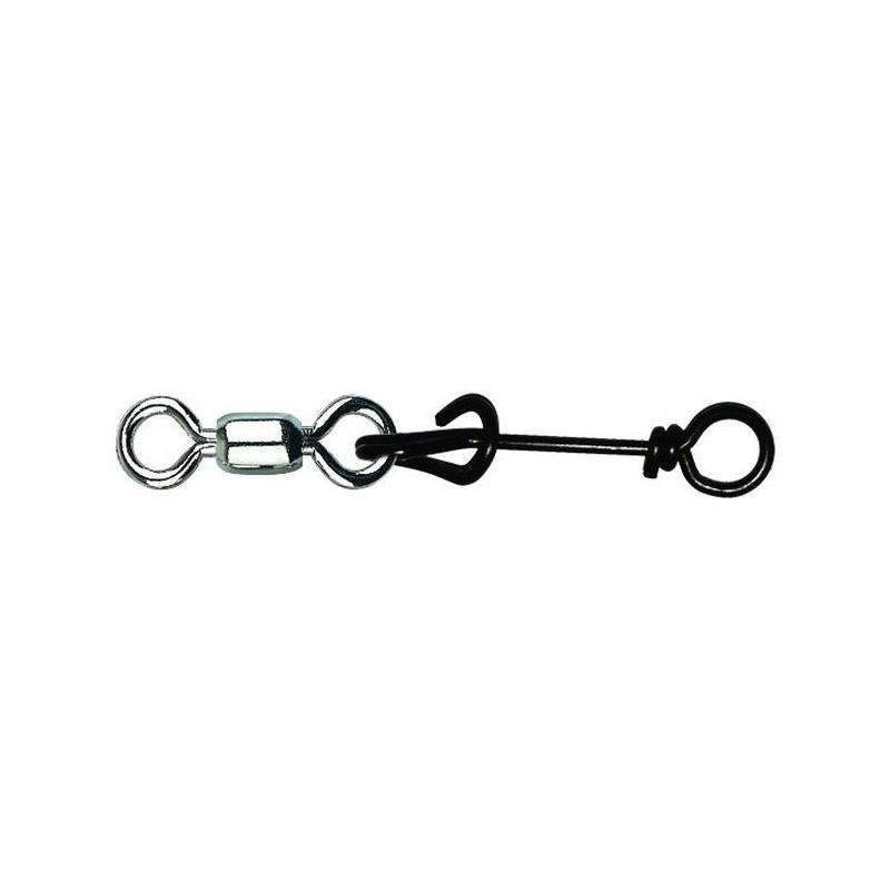 Mustad Crane Swivel w/Fastache Clip 10 Kraftig swivel