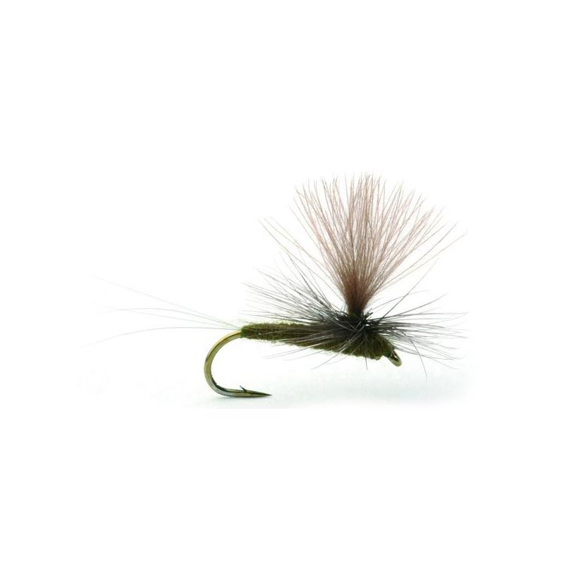 Baetis Dark Olive #18 Kjøp 12 fluer få gratis flueboks