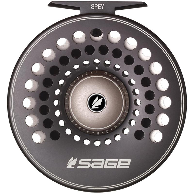 Sage Spey Reel #7/8/9 Stealth/Silver Klassisk estetikk med moderne ytelse
