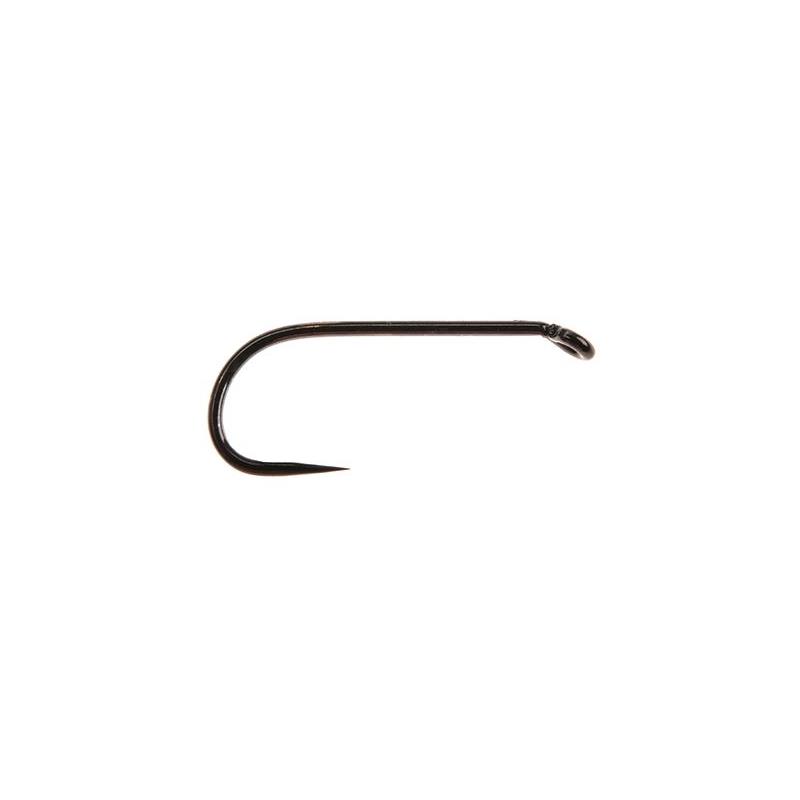 Ahrex FW501 Dry Fly Traditional #18 Barbless - Sort finish - 24 stk