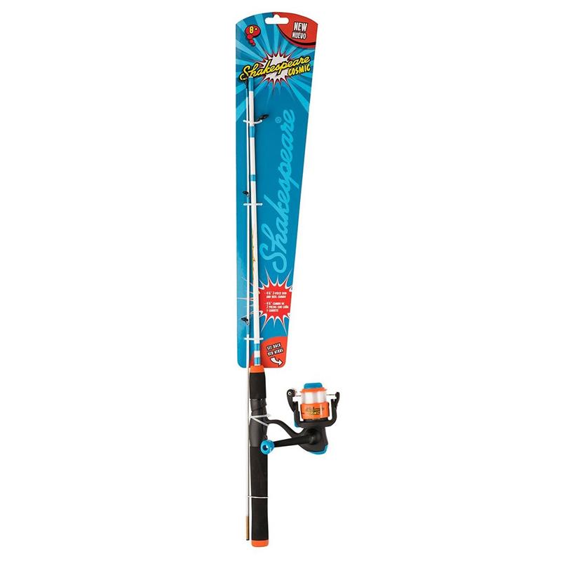 Shakespeare Cosmic 4,6" Orange Åpent haspel fiskesett til barn