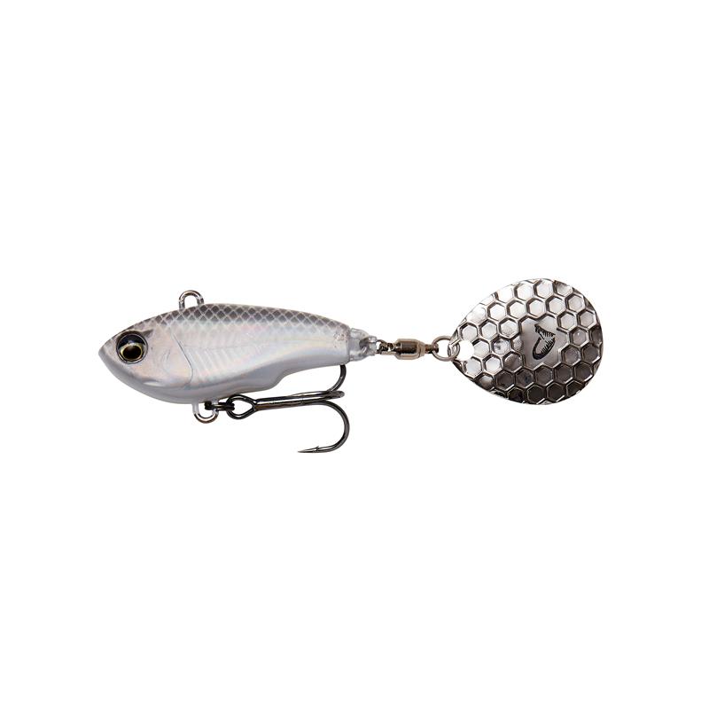 Savage Gear Fat tail Spin 5,5cm, 9g White Silver