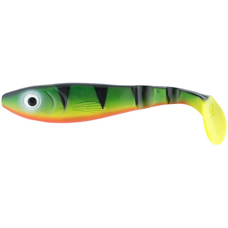 Svartzonker McPike Firetiger 25cm Skaper vibrasjoner på dyp og grunt vann
