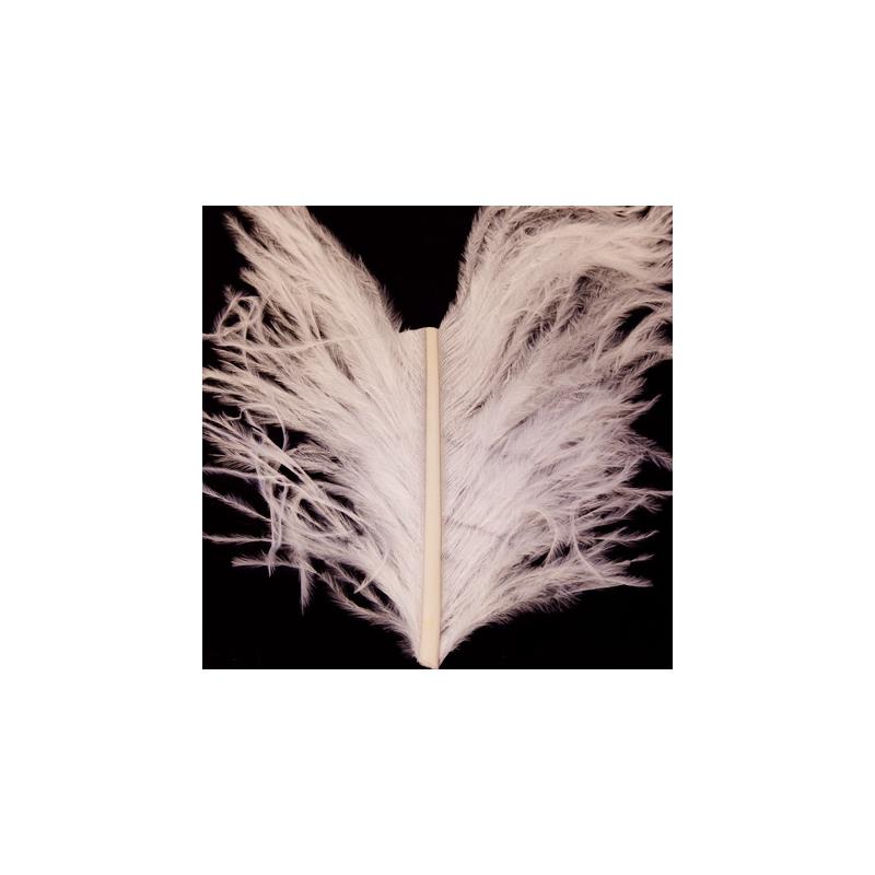 Ostrich Herl - White Wapsi