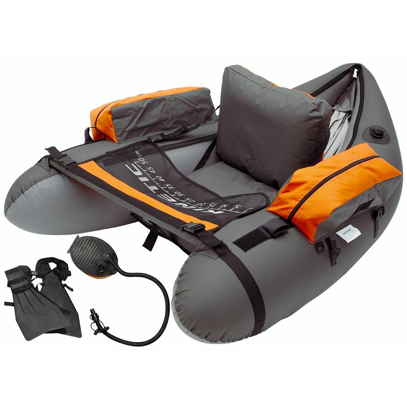 Kinetic Fish Hunter Bellyboat pakke Med svømmeføtter og pumpe