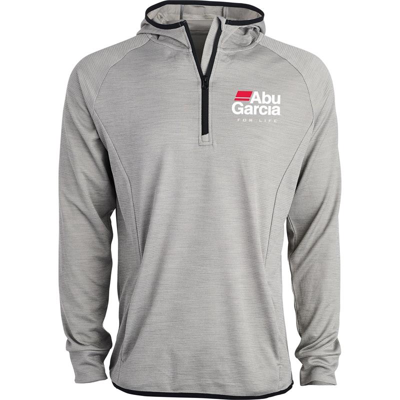 Abu Hooded Quarter-Zip L Grå, UPF50